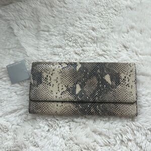 NWT - Snakeskin Clutch Wallet, Nordstrom brand